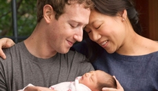 Mark Zuckerberg and wife Priscilla Chan with daughter Maxima